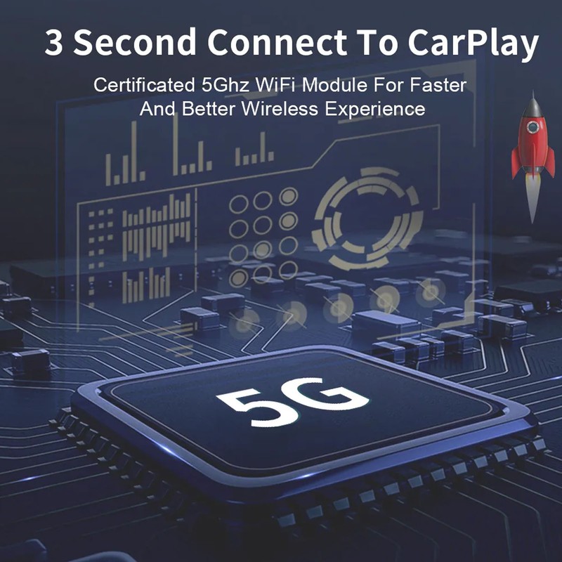 Car Phone Adapter Box for IOS Wired to Wireless Smart