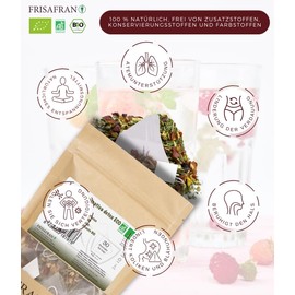 FRISAFRAN Organic Detox Purifying Infusion in Pyramids 15 A 30 g Digestive Dehydrating Tea with Diuretic Effect Detox Properties Natural Antioxidant Tea Herbal Tea