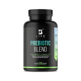 Prebióticos 240 Cápsulas de 1000 mg por porción con Inulina, Glucomanano y Pectina. Apoyo Digestivo e Intestinal. Ingredientes Naturales. Prebiotic Bl