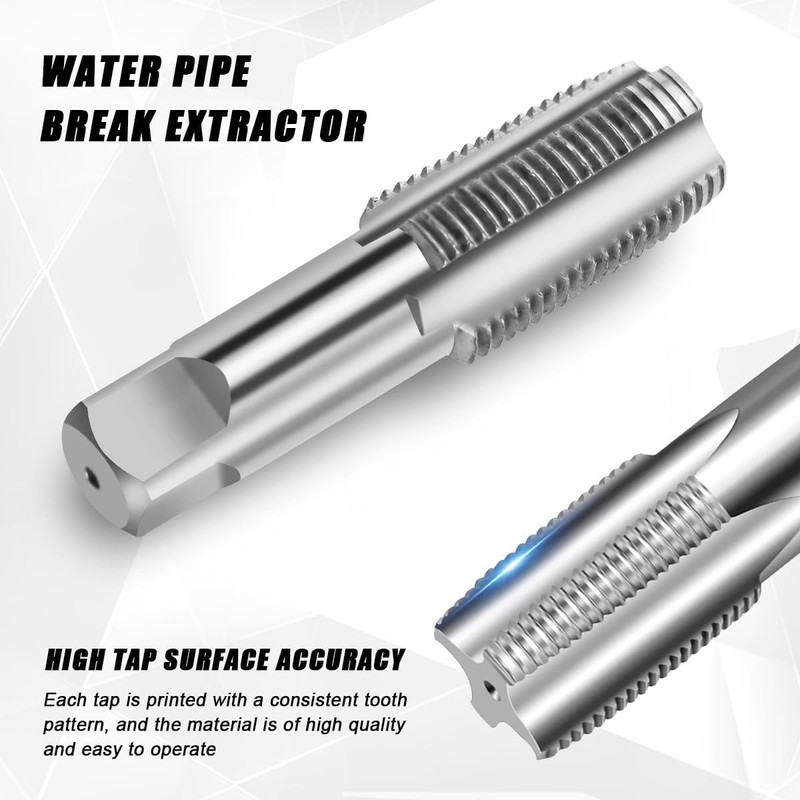 2 Piece Pipe Thread Drill Set, BSP Pipe Thread, Thread