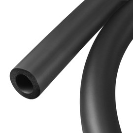 sourcing map Foam Tubing, 18mm ID 30mm OD 1m Length Tube Covers for Handle Grip Support Pipe Insulation, Black Pack of 2