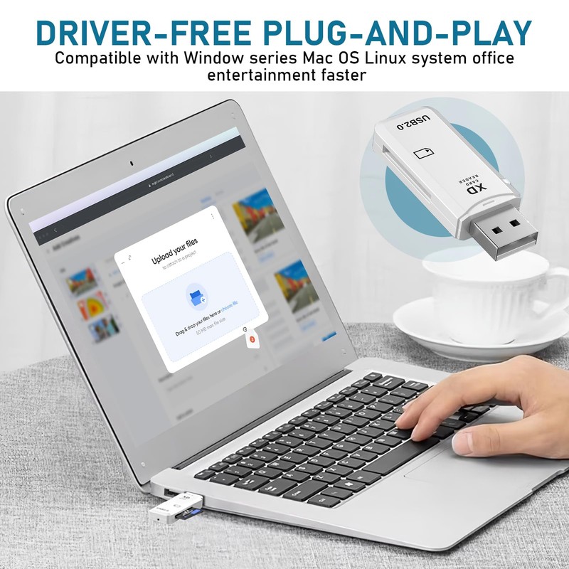 USB XD Card Reader For Fuji Olympus Cameras 128GB USB