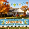 Oktoberfest Fence Banner, 8.2×1.6ft Large Bavarian Oktoberfest Banner