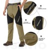 YSENTO Men's Fleece Lined Ski Snow Pants Winter Waterproof Softshell