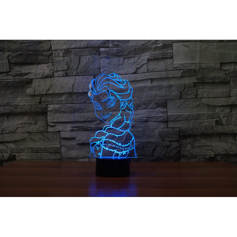 Hologram 3D Lamp Creative Night Light, LED Light for Kid's
