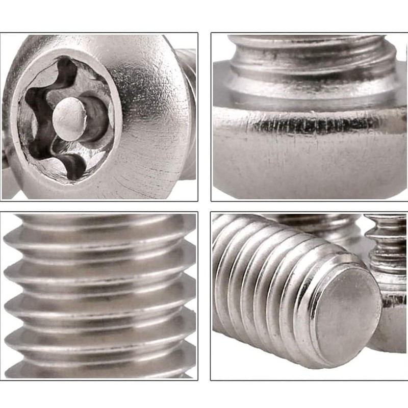 FarDeer Socket Button Machine Screws M6/M8/M10 Machine Screws Torx Machine