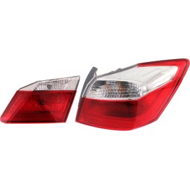 Garage-Pro Tail Light Set of 2 Compatible with 2013-2015 Honda Accord Passenger Side Inner and Outer