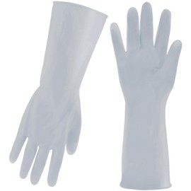 [Amazing Harmony] ゴム手袋 キッチン 炊事 家事 掃除 洗濯 (S, ブルー 無地)