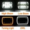 Bricologht Fit Chevy Kodiak C4500 C5500 2003-2009 5x7''7X6'' LED HEADLIGHT