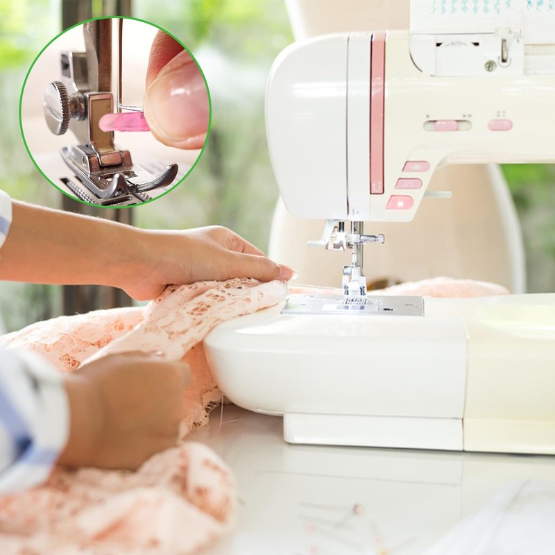 Fish Mouth Sewing Machine Needle Threader, 20Pcs Elderly Guide Needle