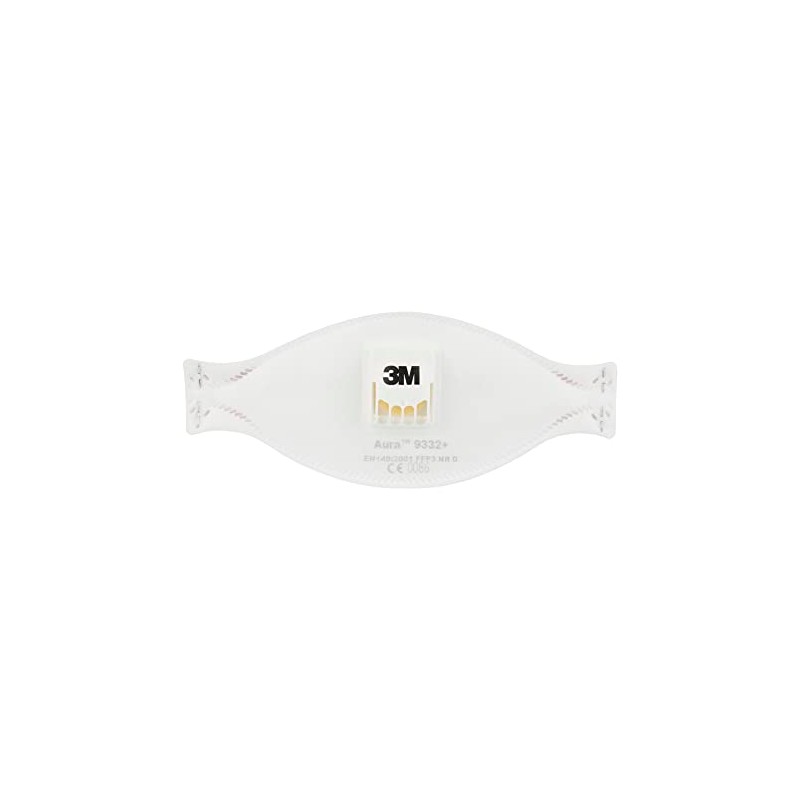 3M 3M™ Aura™ Particulate Respirator, FFP3, Valved, 9332+, 10 Masks