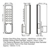 mumisuto Digital Door Lock, Keypad Combination Lock, Chrome Mechanical Code