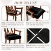 Havawish Large Dining Room Chair Seat Covers with Armrest Dining