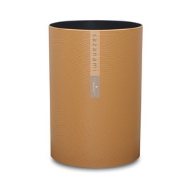 tatu Craft Plaster Tone Ripples Dust Box without Lid for Individual Packaging Box 3-Pack, specifications Wastebasket, Fashionable Lid Lid No Kitchen Brown Trash pe-ru Small Lid without Trash Can Waste Container Slim Crumb with Threader in Threader With T