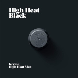 Krylon K01618777 High Heat Satin Black, 12 Ounce (Pack of 1)