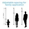 OFFO Shower Slide Bar 40 in Adjustable Installation Distance 20-39