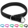 Mycicy Reflective Dog Choke Collar, Soft Nylon Training Slip Collar
