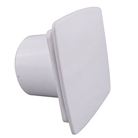 Bathroom Extractor Fan 100mm / 4" with Timer (Delay Switch Off) White Front Panel WNB100T