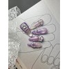 hello.Lilac Bride [Handmade Nail Tips] - Coffin / hello.라일락 브라이드[수제네일팁]