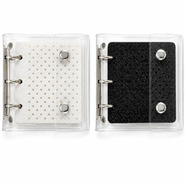 2 Pack Pin Display Binder, Clear PVC Pin Storage Book