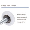 Kozelo 2 Pcs Nylon Garage Door Rollers - [1.8 Inch