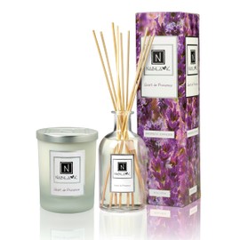 Nabila K Mother's Day Home Fragrance Set - Heart of Provence Candle (14oz), Heart of Provence Diffuser (24oz)
