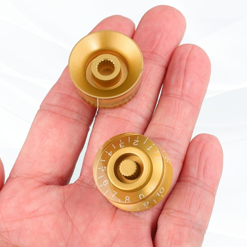 MECCANIXITY 2PCS Guitar Top Hat Bell Knobs, Volume Tone Control