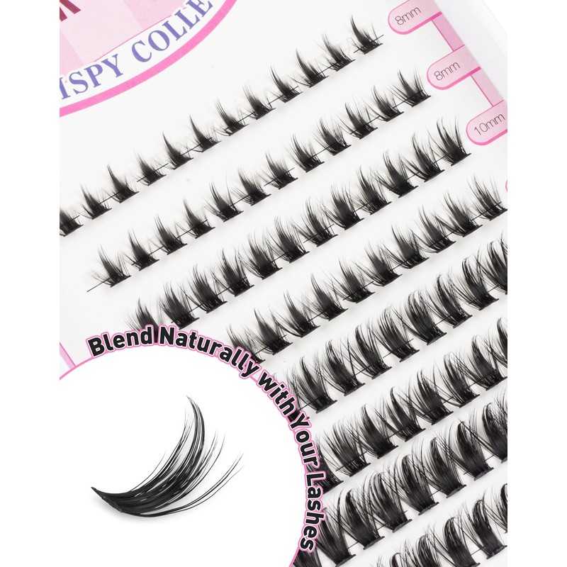Eyelash Cluster, Manga Eyelash Cluster, Spiky Cluster Eyelash Extensions, 80