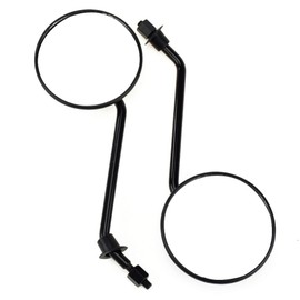 HIAORS 8mm Motorcycle GY6 Scooter Rearview Mirrors for 50cc Moped Tomos A35 Sprint Targa LX TT Colibr GY6 150cc 250cc 157QMJ 1P57QMJ Ruckus Kymco Agility Replacement Parts Black