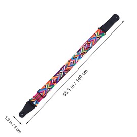 Guitar Strap Banjo Strap Ukulele Shoulder Strap Ukulele Strap Rainbow Ukelele Accessories Belt Buckle Ukulele Strap Hook Colourful Ukulele Belt Banjo Strap Polyester Bass Liner, Colourful