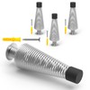 Mousike 4.5" Silver Door Stops for Bottom of Door (4