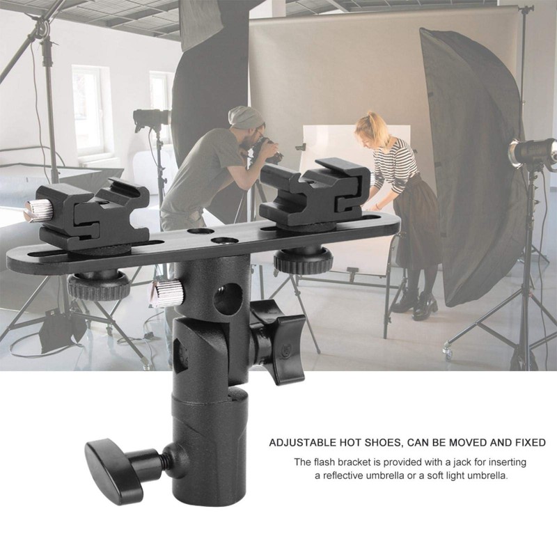 Kuuleyn Flash Mount, Flash Rail, Hot Shoe Flash Stand Umbrella