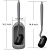 HAMITOR Toilet Bowl Brush Holder Set: Bathroom Deep Cleaning Toilet