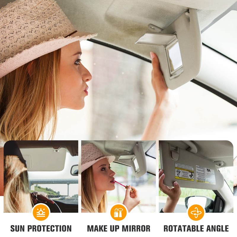 Left Driver side Sun Visor for 2013-2018 Nissan Pathfinder and