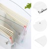 Gadpiparty A4 Transparent Binder Rings Soft Cover Clear Shell with