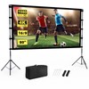 Projector Screen Outdoor, Vamvo Projector Screen with Stand Portable 80"