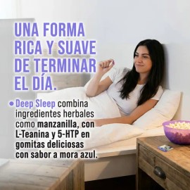 Gomitas Para Dormir Con Lteanina, 5-htp, Manzanilla Y Toronjil Ga Tlali - Suplemento Para Rutina Nocturna - 10 Gomitas Con Sabor A Frutos - Con Extrac