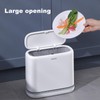 JOYBOS Bathroom Trash Cans,Adsorption Garbage Can with Press Type Lid,10L