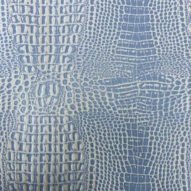 Fashion Fabrics LLC Ice Blue Marine Gator Upholstery Crafting Outdoor Vinyl Fabric - Sold by The Yard - 54"