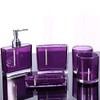 Juego de Accesorios de Baño Moderno de Acrílico Morado, 5