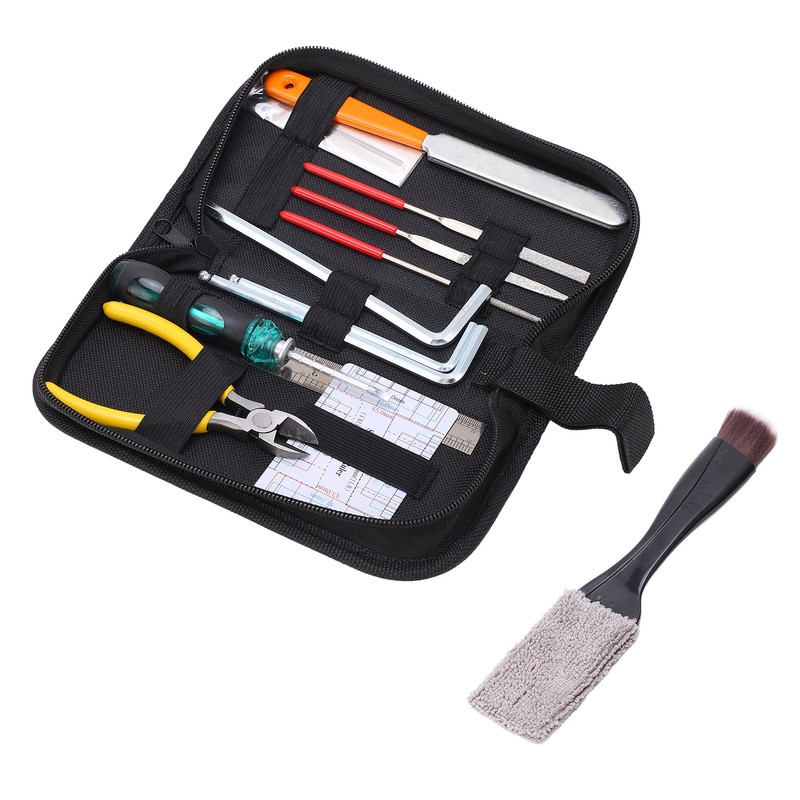 Guitar Repairing Tool Kit Maintenance Files with Carry Bag for