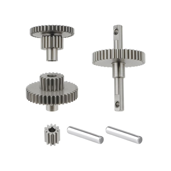 YINETTECH 1 Set Stainless Steel Gear Set Compatible with Tra-xxas