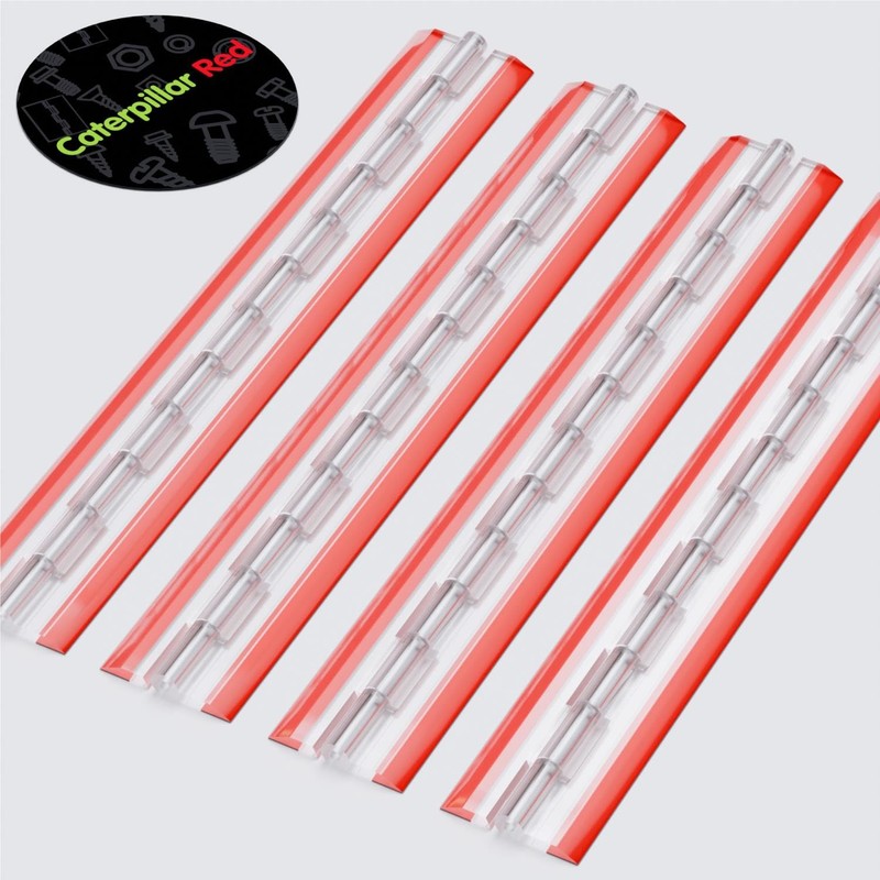 4X Acrylic Hinges - No Glue Required. Transparent Clear Plastic