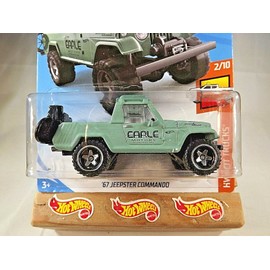 Hot Wheels 2019 Hot Wheels #84 Hot Trucks 2/10 '67 JEEPSTER COMMANDO Pale Green Variation