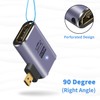 Duttek 8K Right Angle Micro HDMI Adapter, 90 Degree Micro