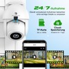 Menborn 2.5K Outdoor Surveillance Camera, 2.4/5GHz Camera Surveillance with Floodlight,