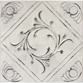 R2 Vintage 20x20 Amazing Styrofoam Tin Look Ceiling Tiles Easy to Glue Up On Any Type of Surface