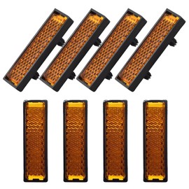 8 Stück Fahrrad Reflektoren für Pedale, Passive Sicherheitsreflektoren für Nachtfahrten, Kompatibel mit Standard Fahrradpedalen