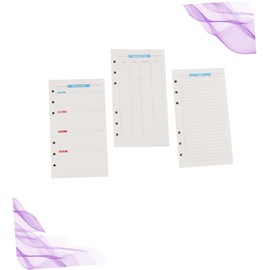 Operitacx 3 Sätze Notizbuch Mit Losen Blättern A5 Ordner Loseblattpapier Breit Liniert A5-planer-einsätze Discgebundene Nachfüllseiten 6 Ringbuchnachfüllungen A5 6-ringbuch Türen Pastell A6
