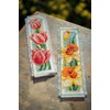 Vervaco Bookmark Cross Stitch Set Flowers Set of 2 Counted